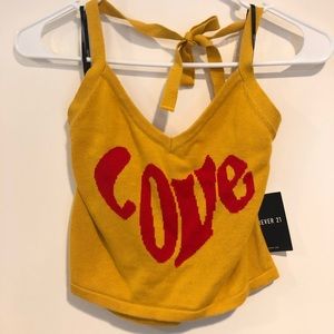 Retro Vintage Inspired LOVE Crop Top